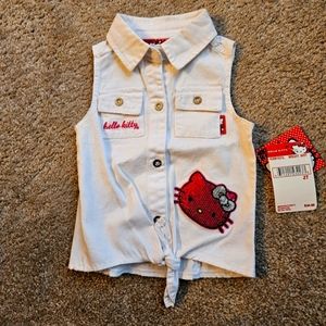 Hello Kitty Toddler Girls Sleeveless Top